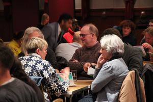 People talking at an IPPR event